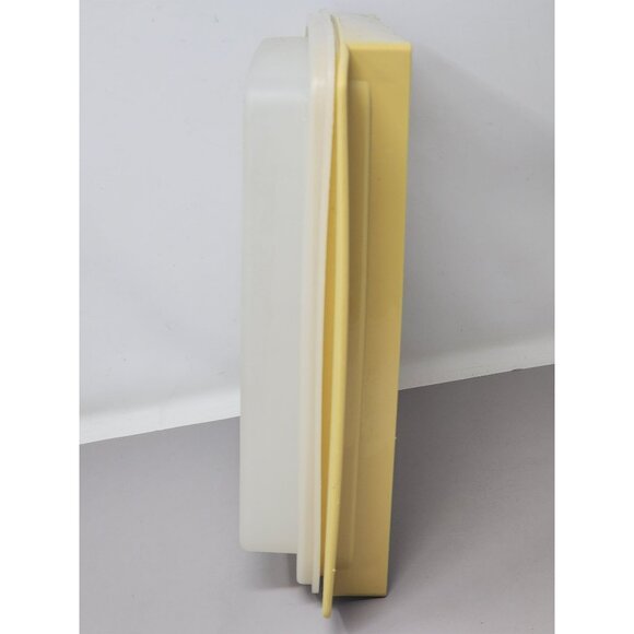 Tupperware‎ Vintage Yellow & White Rectangle Deviled Egg Carrier - Picture 4 of 15